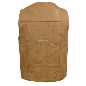 เสื้อกั๊กหนังสั่งทำพิเศษ ดีไซน์ขายดี ขายส่ง ระบายอากาศได้ดี คุณภาพดีเยี่ยม - Product Image 3