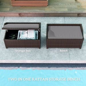 ม้านั่งเก็บของสำหรับลานบ้าน รุ่น D0100XUV9X7 - Product Image 5