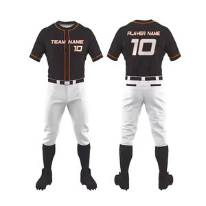 Ensemble d'uniformes de baseball sublimés sur mesure avec pantalon de baseball, vêtements de sport d'équipe en polyester abordables - Product Image 1