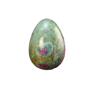 Huevo Yoni de Piedra Natural de Rubí Zoisita, Huevo de Jade Semiprecioso para Protección Energética, Ejercicio Vaginal, Tallado, Feng Shui Directo - Product Image 6
