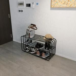 Contemporary Yellow <b>Shoe</b> Rack Three Tier Wide <b>Storage</b> Organizer Strong Load Bearing Frame <b>Space</b> <b>Saving</b> Stylish Entryway Solution - Product Image 3