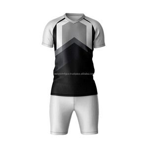 2025 vente en gros uniforme de football conception personnalisée ensemble de vêtements d'équipe tissu en maille évacuation de l'humidité tenue de sport OEM ODM fabricant - Product Image 3