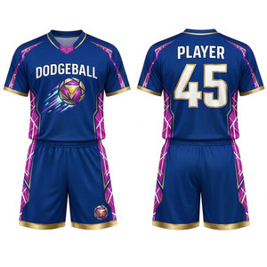 Uniformes Deportivos Personalizados para Equipos Escolares, Clubes y Ligas: Camisetas y Pantalones Cortos de Dodgeball de Alto Rendimiento - Product Image 3