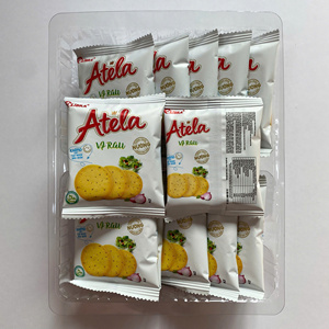 ขนมขบเคี้ยวผักอบกรอบ Atela 342 กรัม รูปทรงกลม รสเค็ม บางกรอบ รับผลิตแบบ ODM OEM ขายส่งจากโรงงานเวียดนามโดยตรง มีตัวอย่างฟรี - Product Image 3