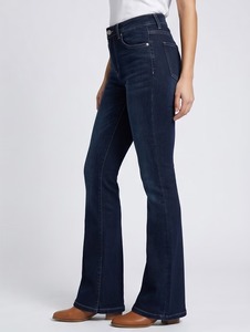 Women's Luxury Designer-Style <b>Boot</b> Cut Knee-Length Eco-Friendly Denim Jeans with Premium Cotton and High Quality Finish - Product Image 3