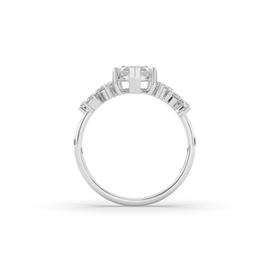 Anillo de Diamante de Laboratorio de Lujo de 1.5 Quilates, Corte Marquesa Brillante, Plata 925, Oro, Diseño Único, Anillo de Bodas, Certificado IGI - Product Image 6