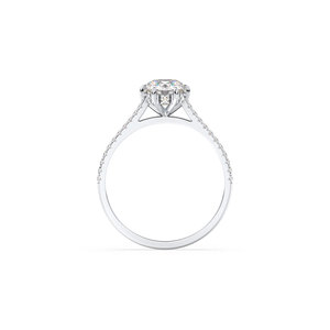 REYES Sparkling Round Brilliant Cut 1.08CT Moissanite Fine Jewelry in 925 Sterling Silver GRA Certified Engagement Rings - Product Image 4