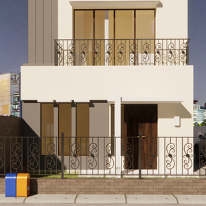 Balustrade de balcon moderne en fer forgé pour usage extérieur, élégante, durable, résistante à la rouille, finition métallique décorative - Product Image 2