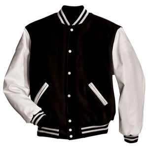 Soft Material Varsity Jacket Winter Jacket OEM Custom Design High Quality Cotton Stand Collar <b>Button</b> Varsity Jacket For Men - Product Image 2