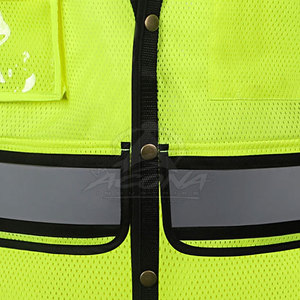 Chaleco de Trabajo Transpirable de Talla Grande, con Costuras Reforzadas, Bolsillos Amplios, Diseño Ligero, Alto Contenido de Poliéster - Product Image 6