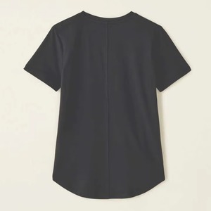 Camiseta holgada bordada para mujer, blusa de verano con cuello en V, lazo con borlas, manga corta, estampado floral ecológico, top informal para vacaciones - Product Image 4