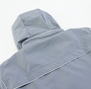 เสื้อแจ็คเก็ตกันลมแบบมีฮู้ด ผ้าแคนวาสเนื้อบางเบา สีพื้น ลุคสบายๆ สำหรับกิจกรรมกลางแจ้ง  แบบยูนิเซ็กซ์ - Product Image 5