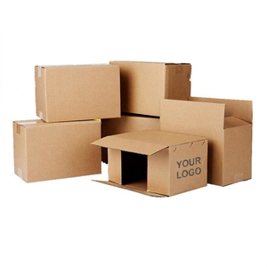 Custom Logo Flexographic Printing Recycled Corrugated Board Paperboard <b>Box</b> Business Shopping Shipping Mailer Packaging Wholesale - Product Image 3