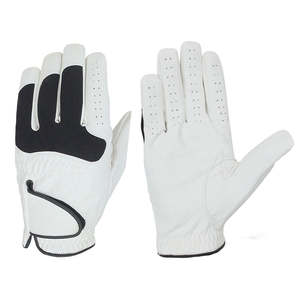 Gants de golf de haute qualité unisexes pour main gauche et droite, en cuir de mouton souple, respirants, à doigts entiers - Product Image 1