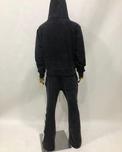 Conjunto de Dos Piezas de Sudadera con Capucha y Pantalones Deportivos para Hombre, 100% Algodón, Lisos, Personalizables con Logotipo Bordado - Product Image 5