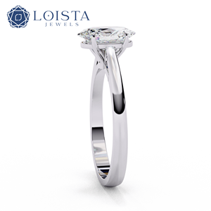 Bagues en diamant de laboratoire ovale CVD HPHT, or massif 10k 14k, sur mesure pour femmes et hommes, fiançailles, avec certification IGI - Product Image 3