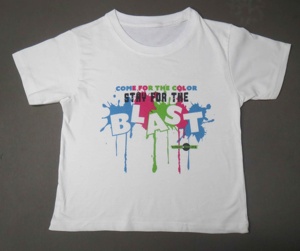 Promoción al por mayor niños jóvenes adultos tamaño poliéster algodón mezcla camiseta para promoción maratón sorteo grupo eventos función - Product Image 4