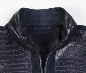Nueva Chaqueta de Cuero Reversible Impermeable para Hombre, Estilo Motero, Color Marrón, Personalizable, 100% Piel de Oveja Original - Product Image 3