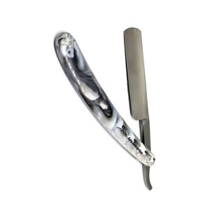 Rasoir droit vintage professionnel pour barbier, instrument de beauté, manche en plastique de qualité salon, acier inoxydable - Product Image 2