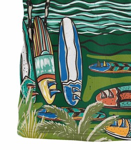 T-shirt à manches courtes Corex vert à imprimé tropical, col rond, coupe classique, style décontracté avec motif surf - Product Image 6