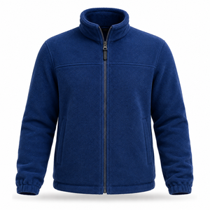 <b>Men</b>’s <b>Fleece</b> Jacket Winter Warm Outdoor Casual <b>Zip</b> <b>Up</b> Polar <b>Fleece</b> Jacket Custom Wholesale - Product Image 2