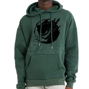 Wholesale Hoodies High Quality Customized Cotton <b>Blended</b> Made Men Pullover Hoodies - Product Image 2
