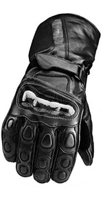 Gants de moto d'hiver en cuir respirants à doigts complets avec écran tactile, logo personnalisé, service OEM de haute qualité, fermeture auto-agrippante - Product Image 3