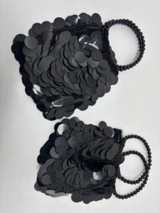 Sac à main exquis orné de perles et de paillettes, pochette de luxe brodée artisanale pour les soirées festives et les fêtes - Product Image 5