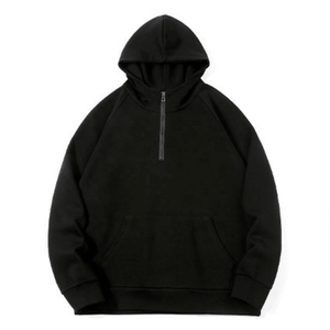 Sudaderas con capucha al por mayor, lisas, esenciales, con capucha de piel sintética, corte holgado, logotipo personalizado, serigrafía, las más vendidas, con efecto descolorido por el sol, con cremallera, para hombre - Product Image 2