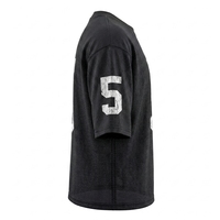 Übergroßes Mesh-T-Shirt, Boxy Cropped American Football Trikot, personalisiertes Cropped Fußballtrikot, Streetwear Fan-Shirt, Mesh-Gewebe