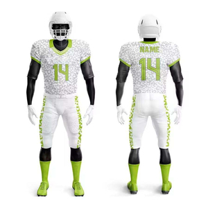 Uniforme de Fútbol Americano Personalizado, Conjunto de Jersey y Pantalones Acolchados para Adultos, Fabricante OEM Hakim Sports, Spandex/Elastano - Product Image 3