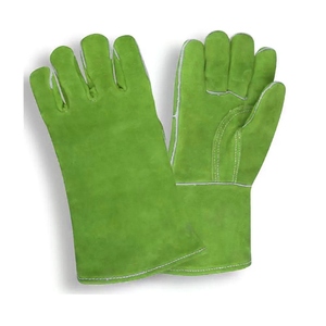 Guantes de soldadura de cuero de vaca al por mayor, resistentes, suaves y cómodos, ignífugos, con logotipo personalizado - Product Image 3