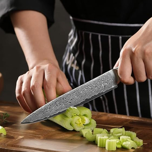Collection de couteaux de cuisine en acier Damas, outils de cuisson complets pour la préparation alimentaire professionnelle, cuisine à domicile, restaurants - Product Image 3