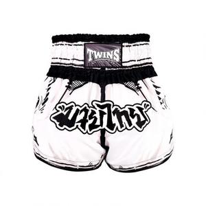 Shorts de Boxeo Twins Blancos y Negros para Muay Thai, Equipo de Lucha MMA, Shorts de Boxeo Twins - Product Image 1