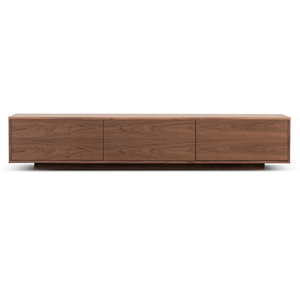 Modern Minimalist Solid Teak <b>TV</b> <b>Stand</b> Media Console Cabinet with Flip Down Door Storage Entertainment Center Furniture - Product Image 4