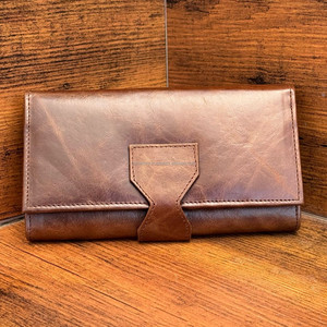 Nouveau cuir pleine fleur RFID bloquant Long sac à main en cuir véritable portefeuille grande capacité porte-carte fermeture éclair portefeuilles pour femmes - Product Image 4