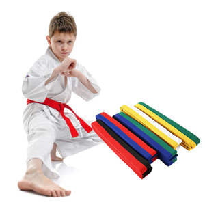 Cinturón Negro Personalizado de Artes Marciales, Taekwondo, Karate, 100% Algodón, Venta al por Mayor, Pakistán - Product Image 3