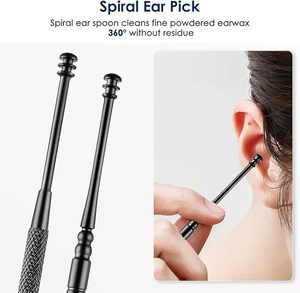 Kit Avanzado para la Eliminación de Cera de Oídos con Herramientas Espirales de Acero Inoxidable, Seguras, Suaves y Reutilizables - Product Image 4