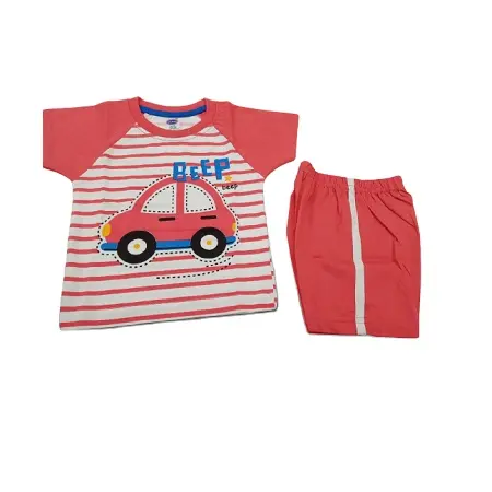 100% Cotton Fabric Children Wear Summer Collection Wholesale Infants Wear JOJO Set / Two Piece Set For Boy At Lowest Price