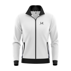 Veste bomber unisexe personnalisée à prix abordable avec logo imprimé, écologique, coupe-vent, respirante, fermeture éclair intégrale, en laine/viscose - Product Image 4