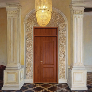 Puerta Personalizada Acabada en Madera Sólida WPC Dewoo Moderna para Interiores, Impermeable e Insonorizada - Product Image 4