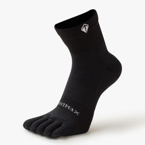 5 Toe Ankle <b>Socks</b> Men <b>Breathable</b> Knitted Sports <b>Socks</b> Summer Solid Color Crew Length <b>Sock</b> With Logo On Cuff - Product Image 2