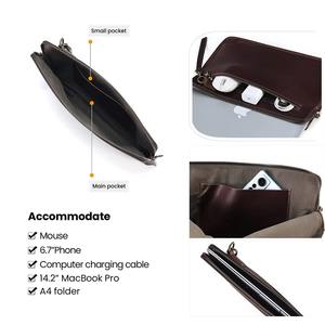 Funda y Estuche para Laptop de Cuero Genuino Resistente, Estilo Vintage para Macbooks y Laptops LS-0278, Venta al Por Mayor - Product Image 3