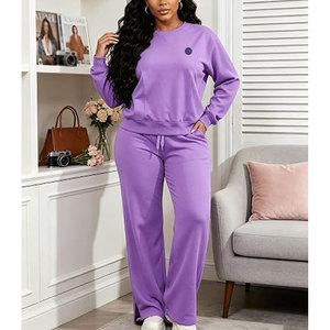 Trendy Women Sweatsuit Cozy Matching Clothing Set For Everyday Casual Style Weekend Wear And Comfortable Living - Product Image 4
