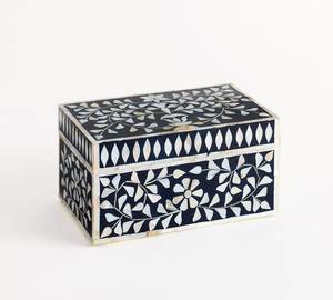 Caja de Joyería Premium con Incrustaciones de Hueso, Caja de Mosaico Hecha a Mano, Organizador Decorativo para Guardar Anillos, Pulseras y Pendientes NEHA - Product Image 2
