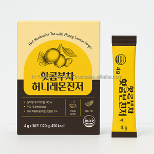 เครื่องดื่มผงขิงมะนาวน้ำผึ้งคอมบูชาเกาหลี10แท่ง OEM - Product Image 1