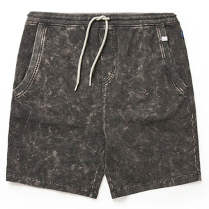 กางเกงขาสั้นผู้หญิงสไตล์วินเทจ ย้อมสีแบบแอซิดวอช ผ้าฝ้ายหนานุ่ม ระบายอากาศได้ดี เป็นมิตรกับสิ่งแวดล้อม แฟชั่นสตรีทแวร์สำหรับฤดูร้อน รับสกรีนโลโก้ - Product Image 3