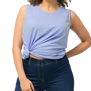 Camiseta Deportiva sin Mangas para Gimnasio, Talla Grande, Personalizada con Impresión, de Algodón, Estilo Stringer, para Mujer, Color Negro, para Fitness y Entrenamiento - Product Image 1