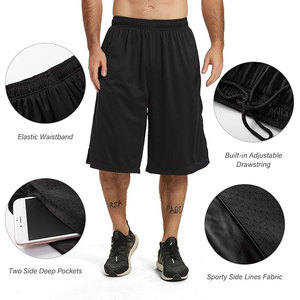 Shorts pour hommes, légers, tendance, à séchage rapide, de cinq pouces, pour le sport et les loisirs, respirants, coupe droite, grande taille - Product Image 5