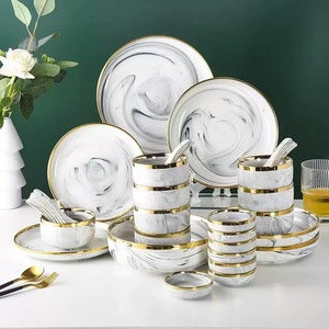 Wholesale Reusable Ceramic Dinner Plates and Porcelain Dinnerware Sets with Customized Color & Logo for Party <b>Wedding</b> Tableware - Product Image 6